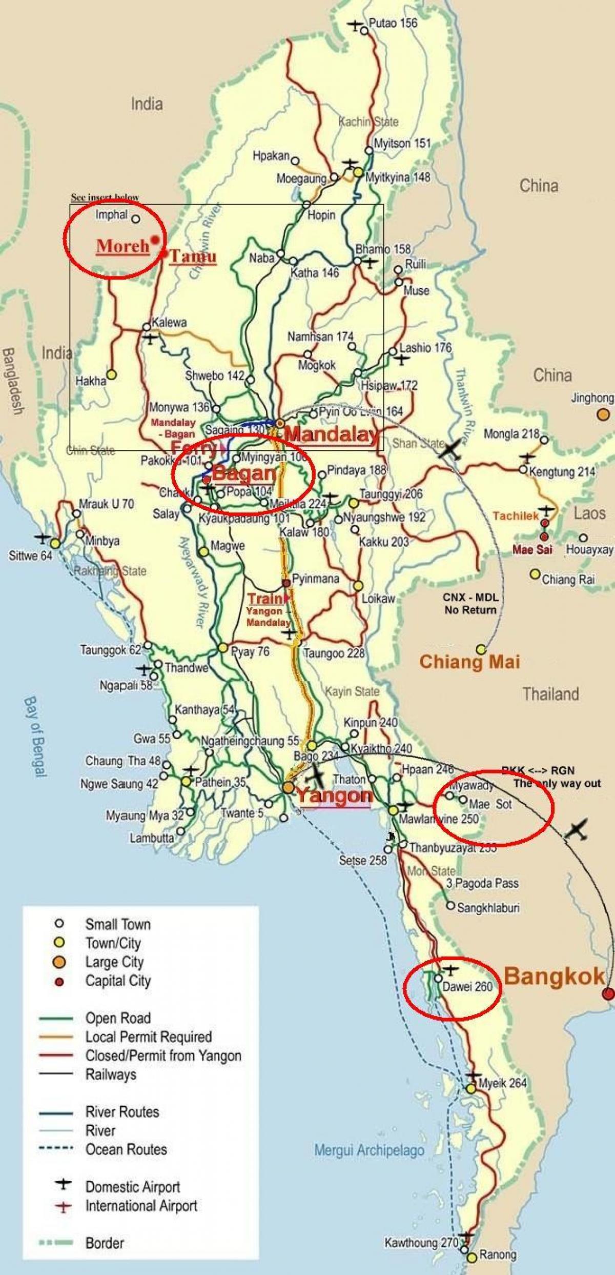 karta staze Bangkok 