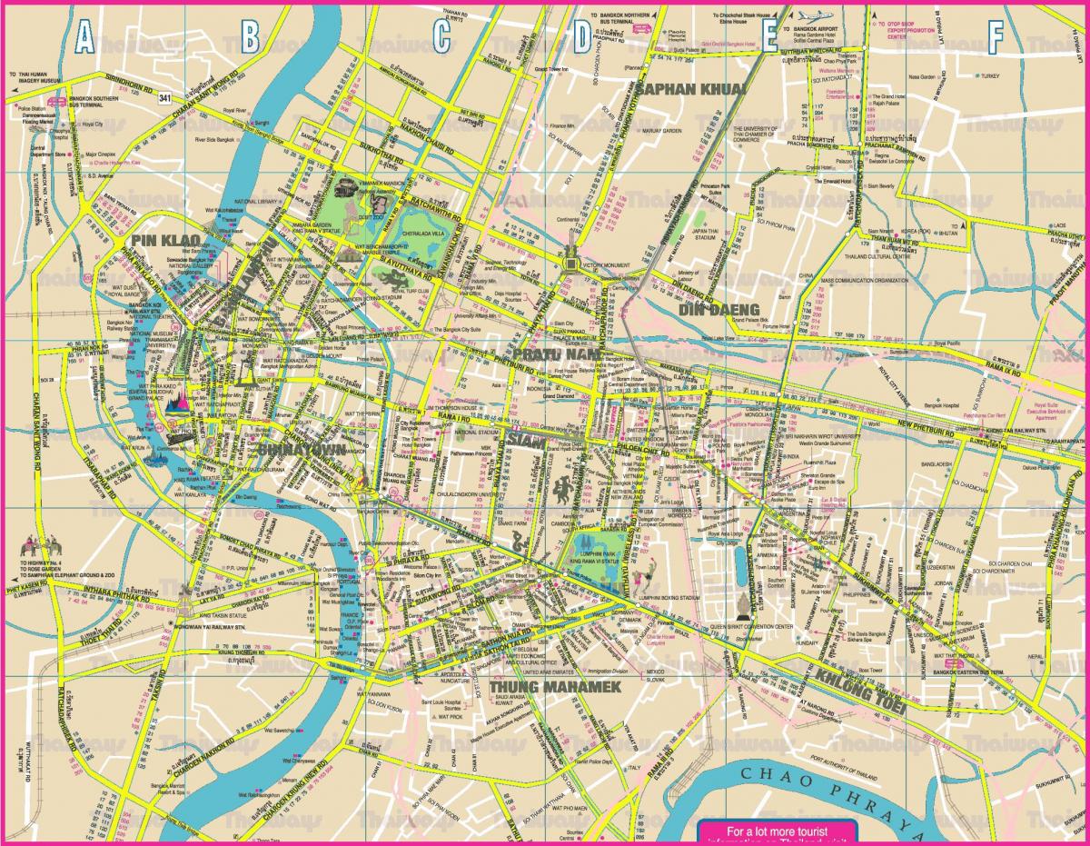 karta grada Bangkok
