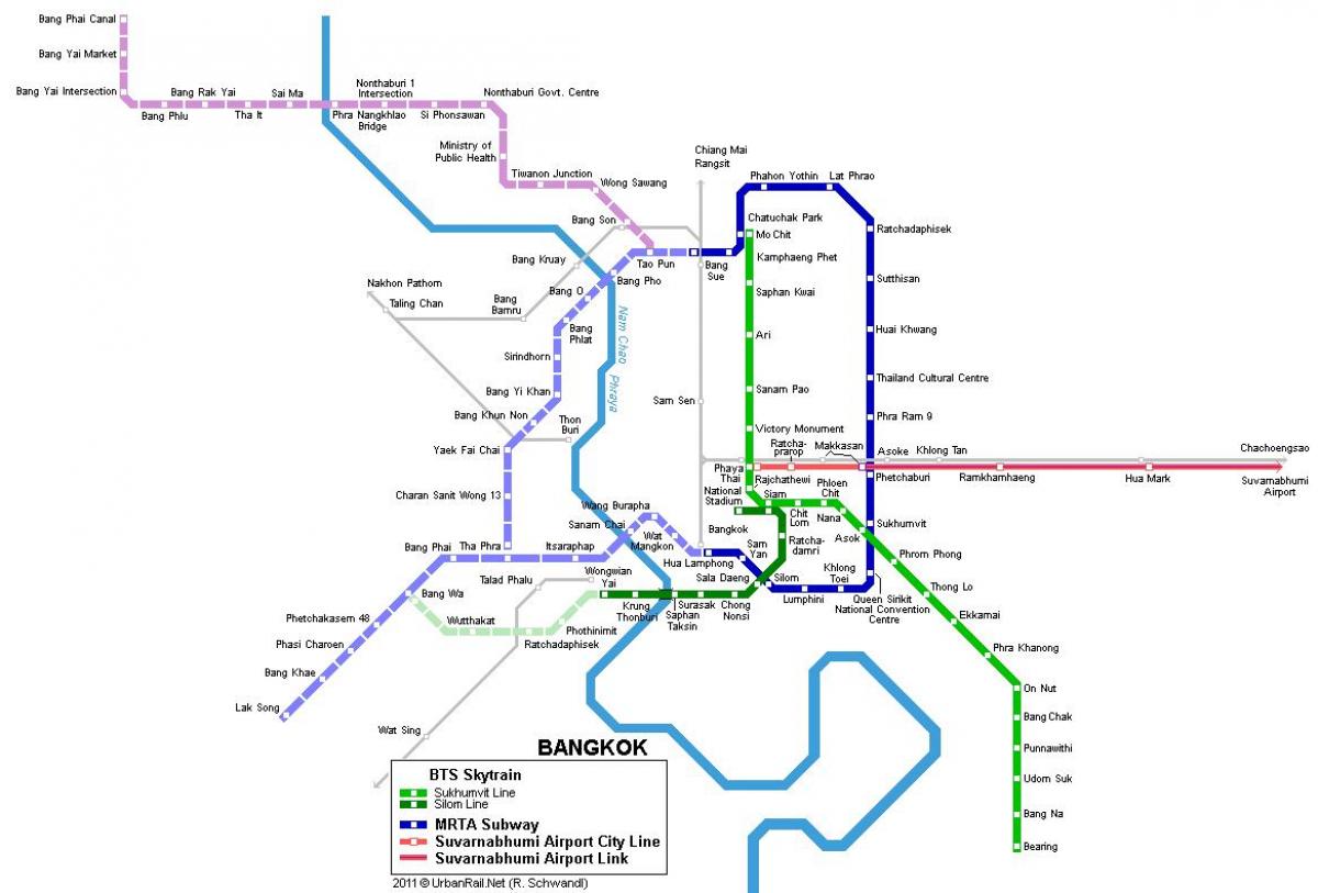 karta za metro u Bangkoku, Tajland