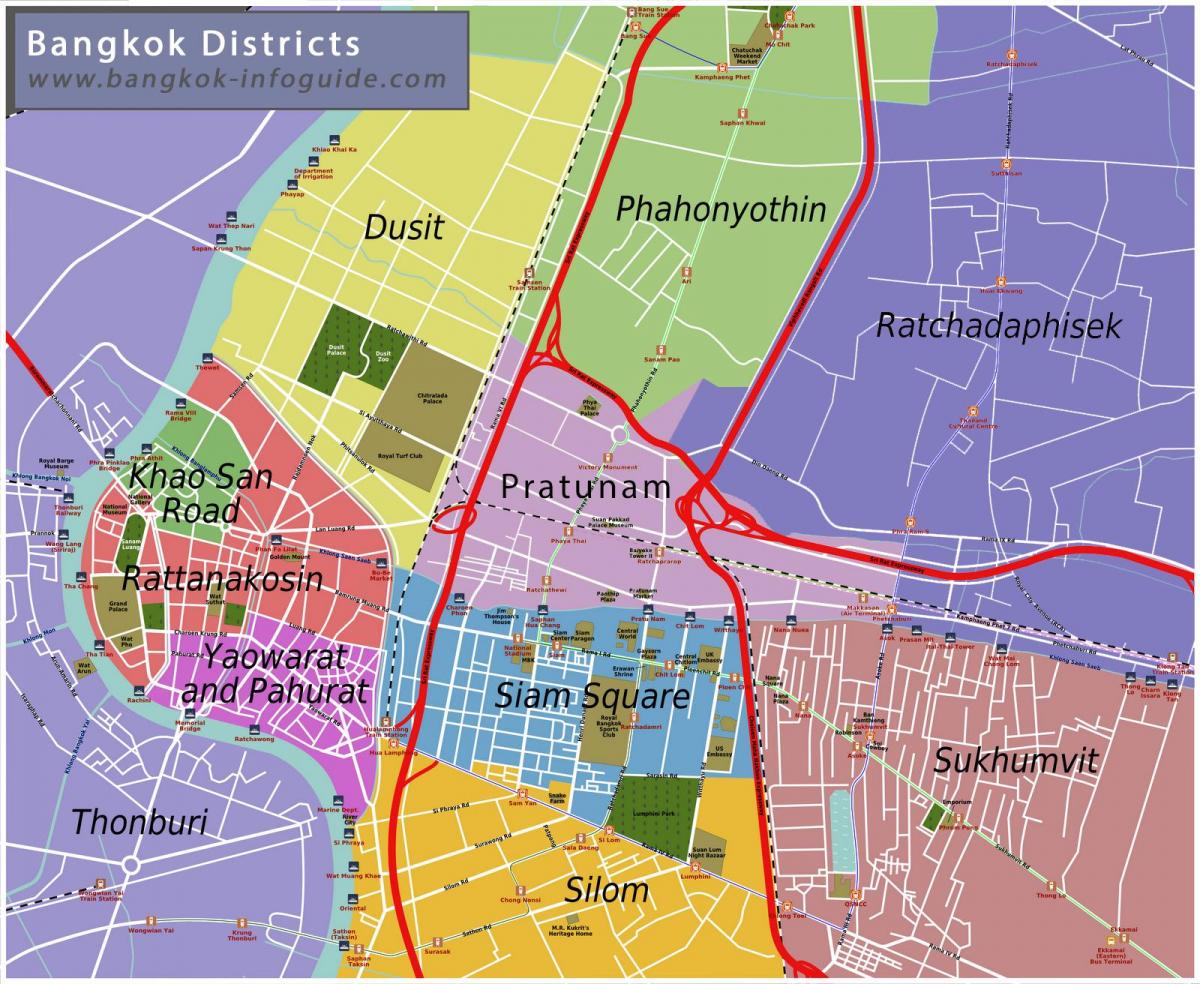 kartu za Bangkok i okolice