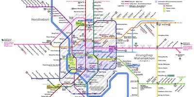 Bangkok vlakom na karti