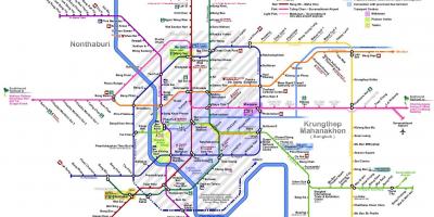 Bangkok vlakom na karti