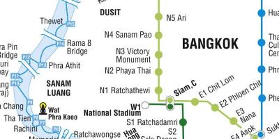 Karta podzemne željeznice Bangkok i Bangkok