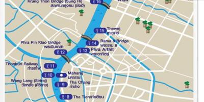 Karta rijeke Bangkok prijevoz