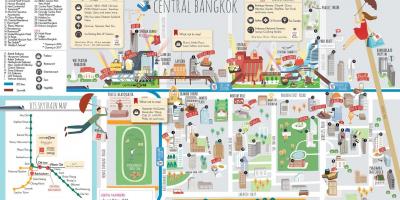 Trgovački centar u Bangkok na karti